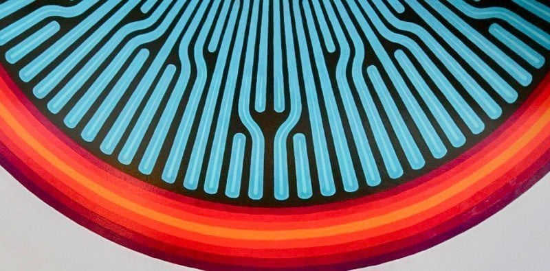 Mushroom Cafe mural by Vibrata Chromodoris