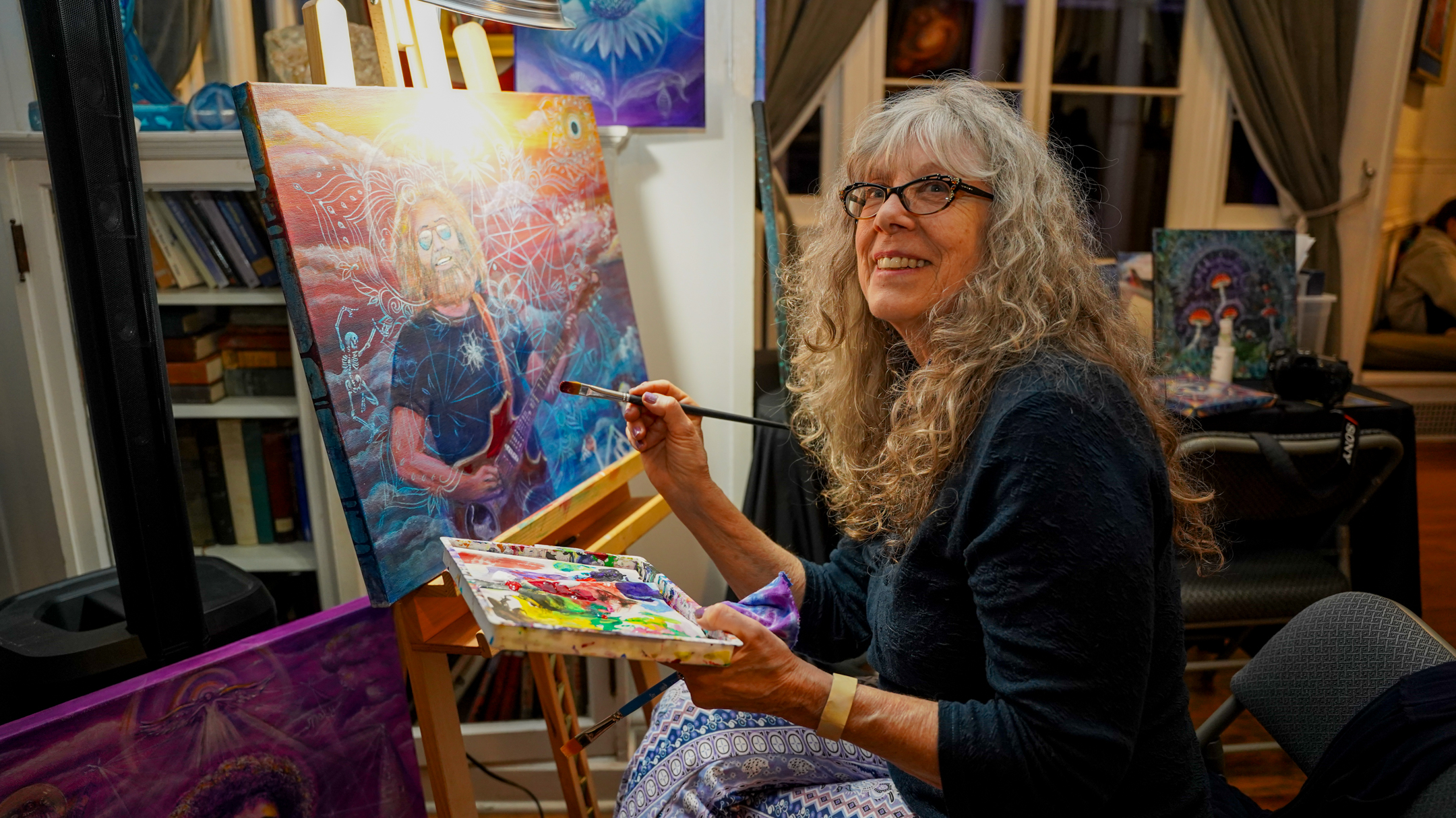 rosie painting full moon